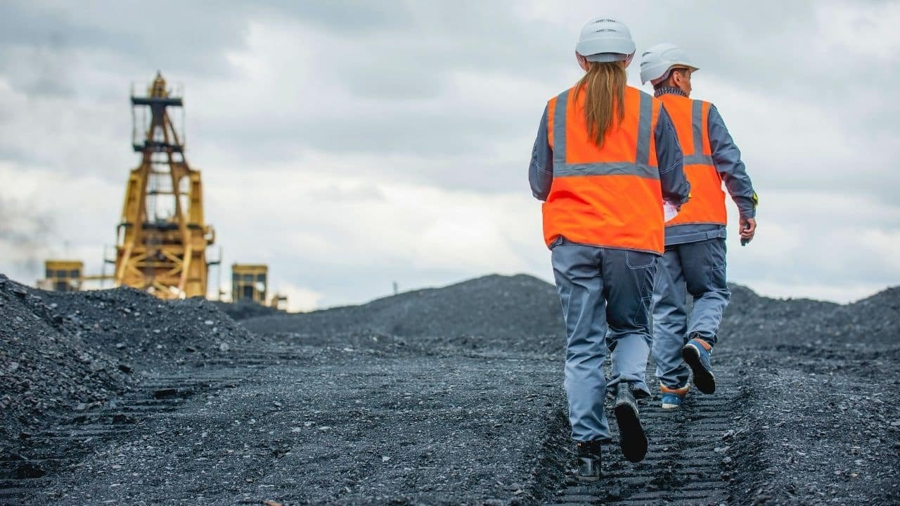 coal mining in open pit
