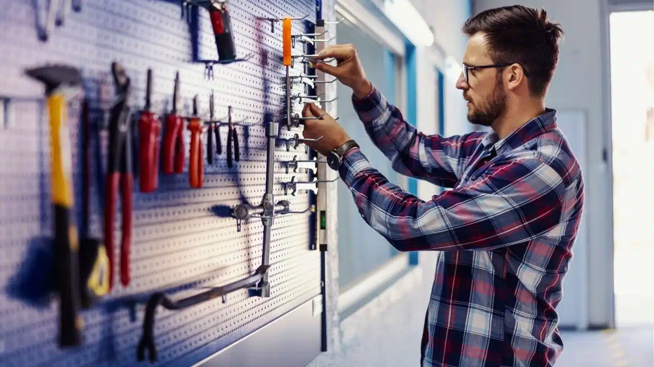 man with tools