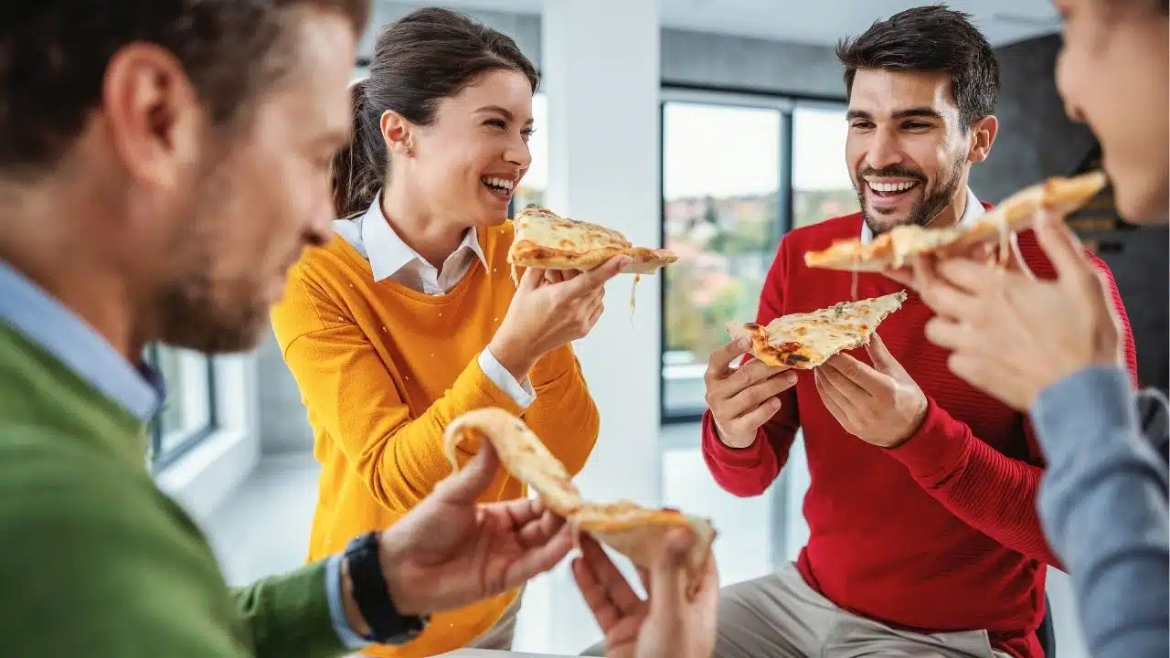 work pizza party